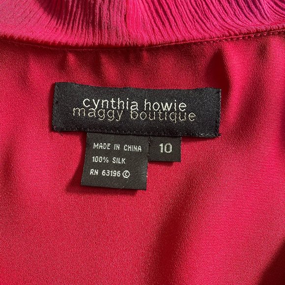 📌 cynthia howie Retro Silk Skirt Set Top & Skirt - Picture 12 of 15